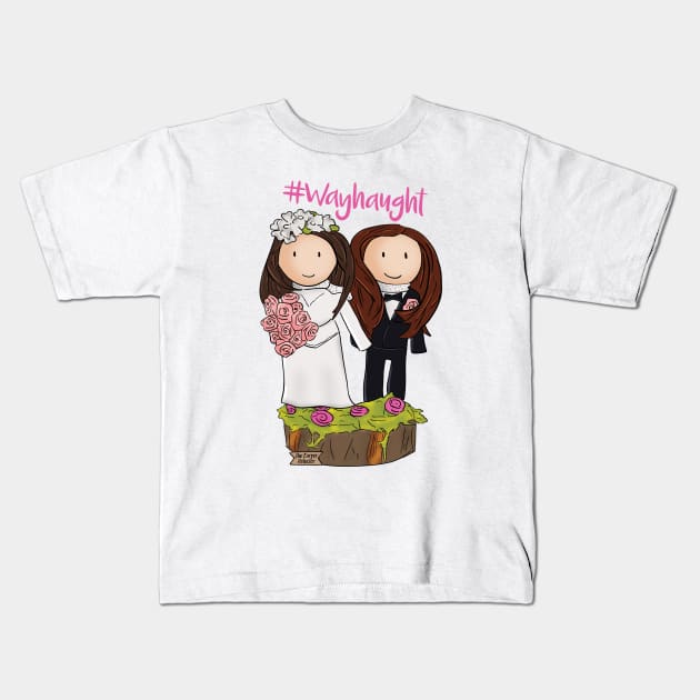 Wayhaught Wedding cake topper Kids T-Shirt by Brudy